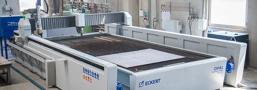 Opal Waterjet Eckert CNC-vattenskärare Pro X 3D combo